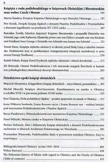 Czeska historia Śląska. Ze szczególnym uwzględnieniem Oleśnicy i Księstwa Oleśnickiego Czeska historia Śląska. Ze szczególnym uwzględnieniem Oleśnicy i Księstwa Oleśnickiego