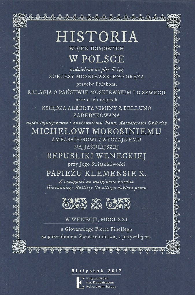 Historia wojen domowych w Polsce Alberta Viminy Historia wojen domowych w Polsce Alberta Viminy