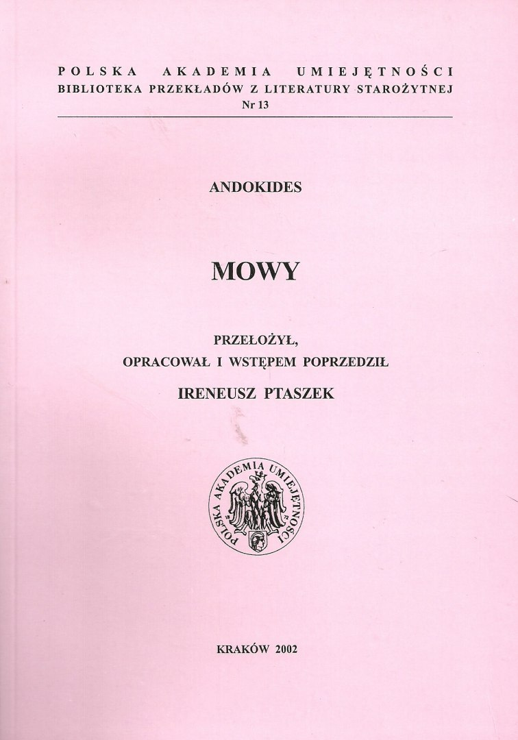 Mowy. Andokides Mowy. Andokides