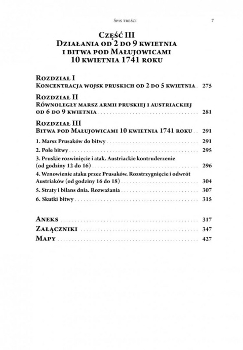 Pierwsza wojna śląska 1740-1742. Część I. Zajęcie Śląska i bitwa pod Małujowicami Pierwsza wojna śląska 1740-1742. Część I. Zajęcie Śląska i bitwa pod Małujowicami