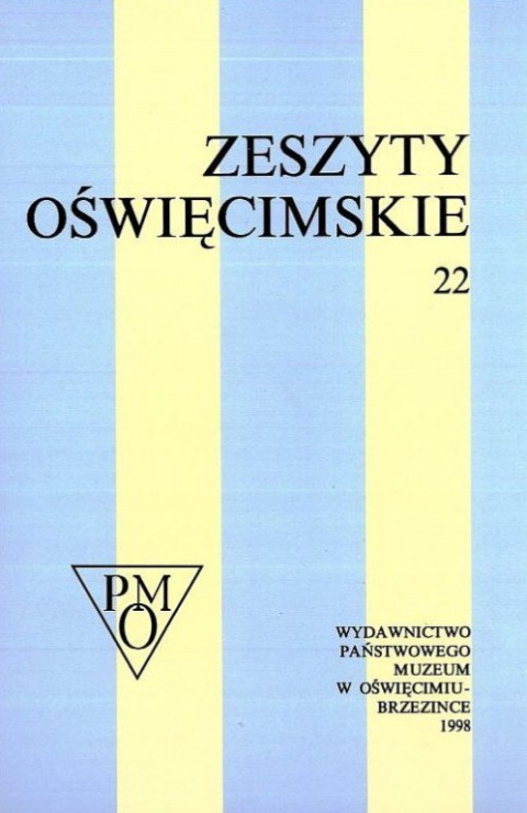 Zeszyty Oświęcimskie nr 22 Zeszyty Oświęcimskie nr 22