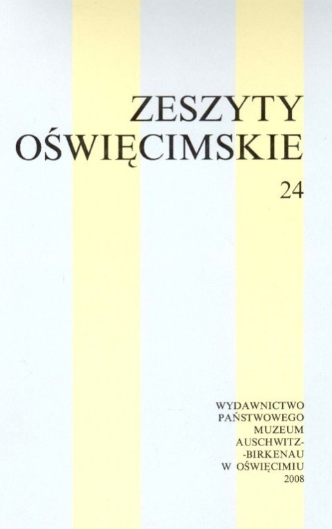 Zeszyty Oświęcimskie nr 24 Zeszyty Oświęcimskie nr 24