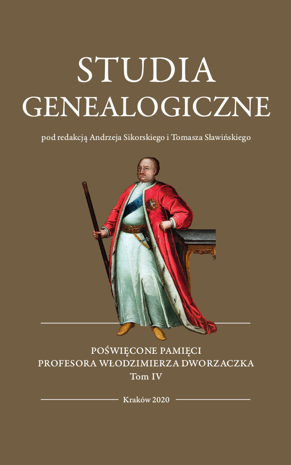 Studia genealogiczne poświęcone pamięci prof. Włodzimierza Dworzaczka tom IV Studia genealogiczne poświęcone pamięci prof. Włodzimierza Dworzaczka tom IV