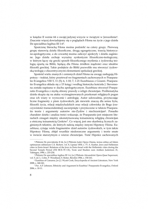 Filon z Alexandrii. Hipotezy (założenia). Philo Alexandrinus. Hypothetica Filon z Alexandrii. Hipotezy (założenia). Philo Alexandrinus. Hypothetica