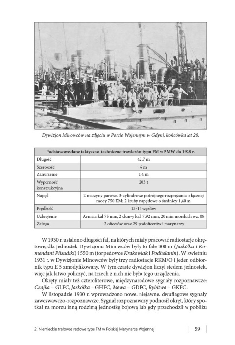 Marynarka Wojenna Polski Odrodzonej Tom 2. Dywizjon Ćwiczebny i Dywizjon Minowców 1921-1939 Marynarka Wojenna Polski Odrodzonej Tom 2. Dywizjon Ćwiczebny i Dywizjon Minowców 1921-1939