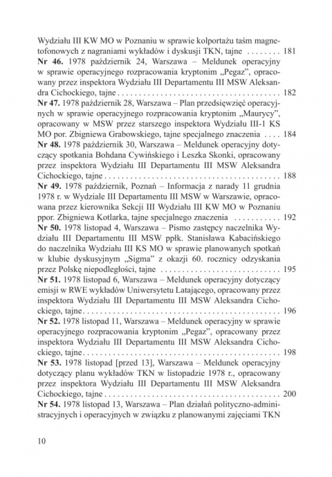 Kryptonim Pegaz. Służba Bezpieczeństwa wobec Towarzystwa Kursów Naukowych 1978-1980 Kryptonim Pegaz. Służba Bezpieczeństwa wobec Towarzystwa Kursów Naukowych 1978-1980