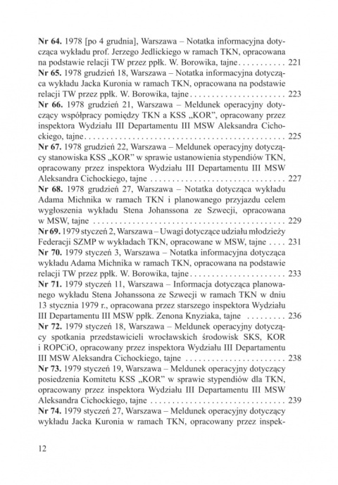 Kryptonim Pegaz. Służba Bezpieczeństwa wobec Towarzystwa Kursów Naukowych 1978-1980 Kryptonim Pegaz. Służba Bezpieczeństwa wobec Towarzystwa Kursów Naukowych 1978-1980