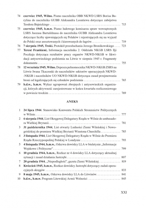 Sowiecki aparat represji wobec litewskiego i polskiego podziemia 1944-1945 Sowiecki aparat represji wobec litewskiego i polskiego podziemia 1944-1945