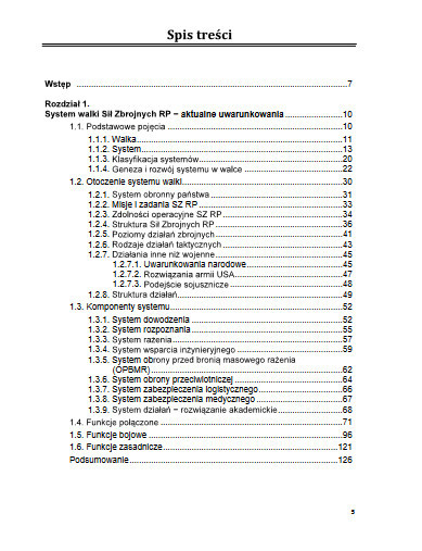 System walki wojsk lądowych. Teoria i praktyka System walki wojsk lądowych. Teoria i praktyka