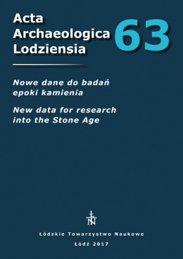Nowe dane do badań archeologicznych. New data for research into the Stone Age