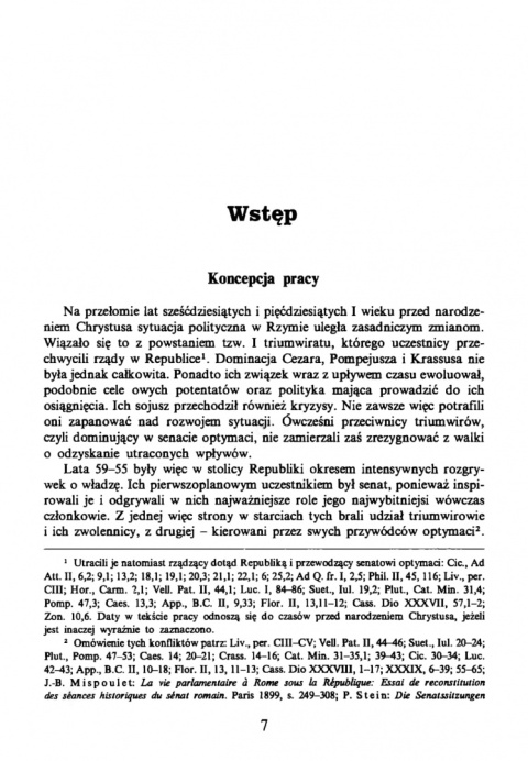 Polityczna rola senatu w Republice Rzymskiej w latach 59-55 Polityczna rola senatu w Republice Rzymskiej w latach 59-55