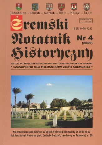 Śremski Notatnik Historyczny nr 4 (2009) Śremski Notatnik Historyczny nr 4 (2009)