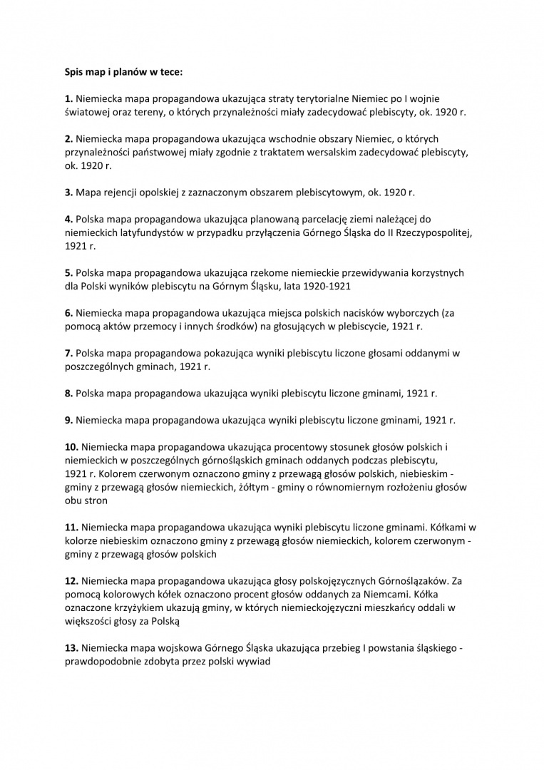 Atlas Górnego Śląska 1919-1922. Wybór źródeł kartograficznych Atlas Górnego Śląska 1919-1922. Wybór źródeł kartograficznych