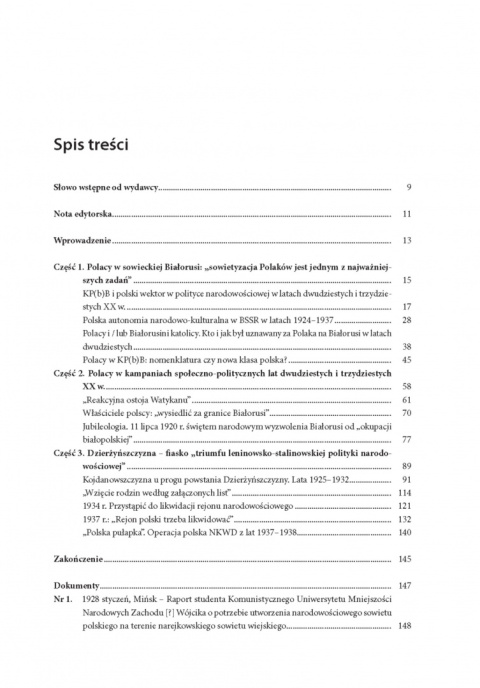 Dzierżyńszczyzna 1932–1937. Rejon skazany na likwidację Dzierżyńszczyzna 1932–1937. Rejon skazany na likwidację