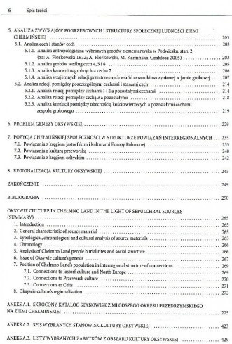 Kultura oksywska na ziemi chełmińskiej w świetle materiałów sepulkralnych Kultura oksywska na ziemi chełmińskiej w świetle materiałów sepulkralnych