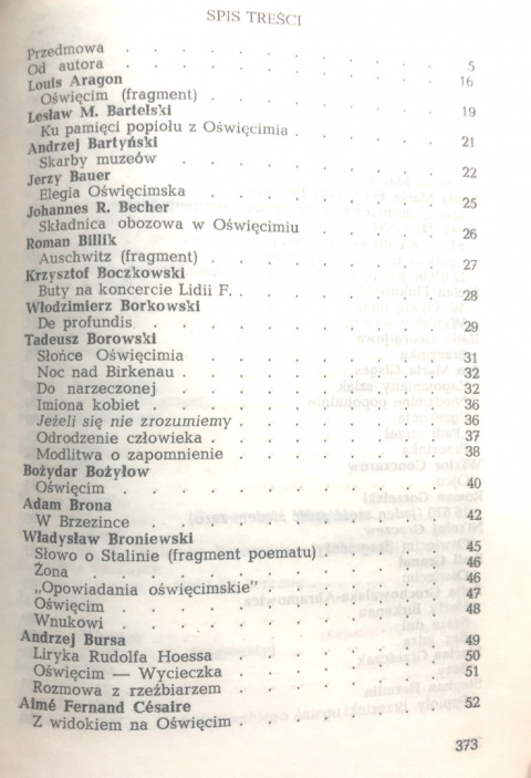 Na mojej ziemi był Oświęcim...Oświęcim w poezji współczesnej Na mojej ziemi był Oświęcim...Oświęcim w poezji współczesnej