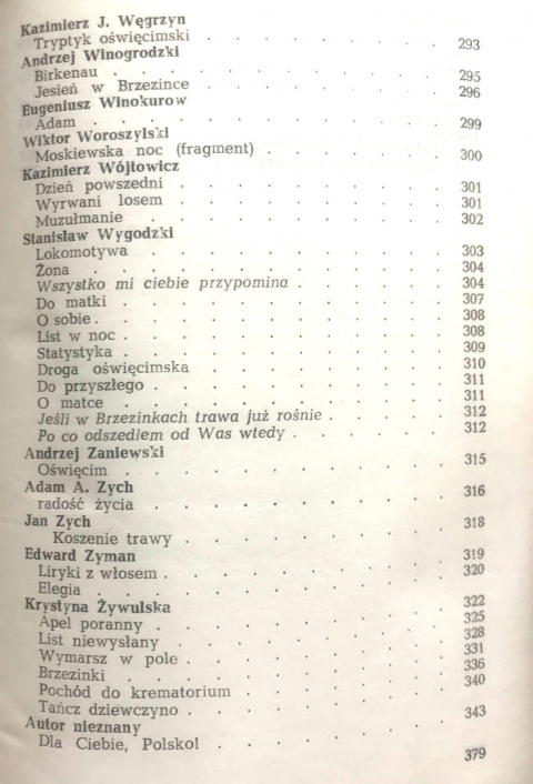 Na mojej ziemi był Oświęcim...Oświęcim w poezji współczesnej Na mojej ziemi był Oświęcim...Oświęcim w poezji współczesnej