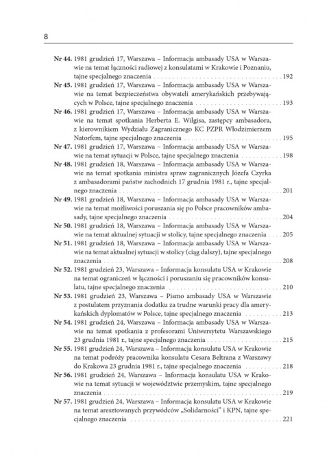 Post po Karnawale. Amerykańskie placówki dyplomatyczne w PRL wobec pierwszych tygodni stanu wojennego Post po Karnawale. Amerykańskie placówki dyplomatyczne w PRL wobec pierwszych tygodni stanu wojennego