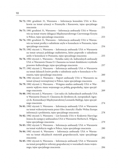 Post po Karnawale. Amerykańskie placówki dyplomatyczne w PRL wobec pierwszych tygodni stanu wojennego Post po Karnawale. Amerykańskie placówki dyplomatyczne w PRL wobec pierwszych tygodni stanu wojennego