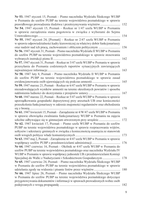Aparat bezpieczeństwa w województwie poznańskim 1945–1956 Aparat bezpieczeństwa w województwie poznańskim 1945–1956