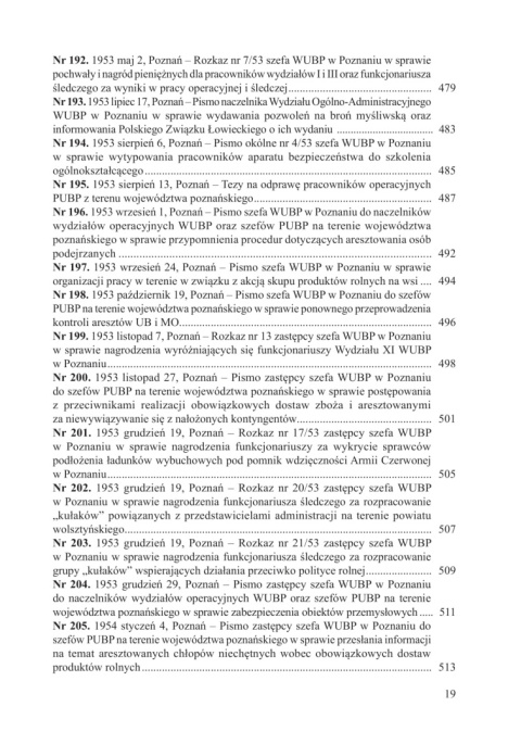 Aparat bezpieczeństwa w województwie poznańskim 1945–1956 Aparat bezpieczeństwa w województwie poznańskim 1945–1956