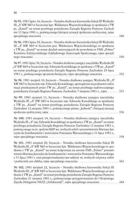 Franciszka Skwierczyńskiego tajna kronika szczecińskiej „Solidarności” w latach 1980-1982 Franciszka Skwierczyńskiego tajna kronika szczecińskiej „Solidarności” w latach 1980-1982