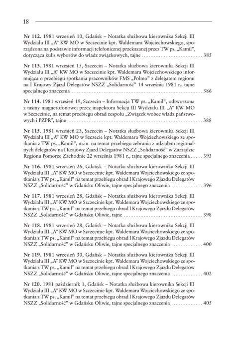 Franciszka Skwierczyńskiego tajna kronika szczecińskiej „Solidarności” w latach 1980-1982 Franciszka Skwierczyńskiego tajna kronika szczecińskiej „Solidarności” w latach 1980-1982
