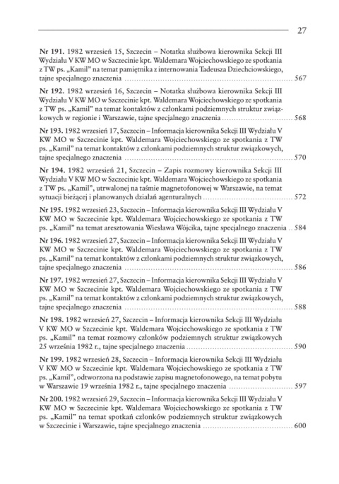 Franciszka Skwierczyńskiego tajna kronika szczecińskiej „Solidarności” w latach 1980-1982 Franciszka Skwierczyńskiego tajna kronika szczecińskiej „Solidarności” w latach 1980-1982