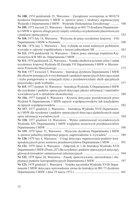 Instrukcje i przepisy wywiadu cywilnego PRL z lat 1953-1990 Instrukcje i przepisy wywiadu cywilnego PRL z lat 1953-1990