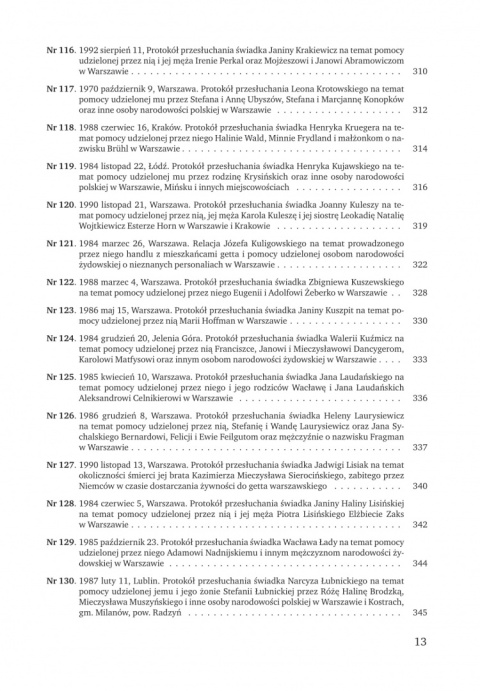 Relacje o pomocy udzielanej Żydom przez Polaków w latach 1939–1945. Tom 1. Dystrykt warszawski Generalnego Gubernatorstwa Relacje o pomocy udzielanej Żydom przez Polaków w latach 1939–1945. Tom 1. Dystrykt warszawski Generalnego Gubernatorstwa