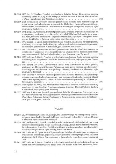 Relacje o pomocy udzielanej Żydom przez Polaków w latach 1939-1945 Tom 5. Dystrykt Galicja Generalnego Gubernatorstwa i Wołyń Relacje o pomocy udzielanej Żydom przez Polaków w latach 1939-1945 Tom 5. Dystrykt Galicja Generalnego Gubernatorstwa i Wołyń