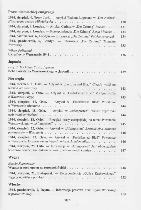 Międzynarodowe aspekty Powstania Warszawskiego 1944 roku Międzynarodowe aspekty Powstania Warszawskiego 1944 roku