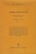 Zapiski Historyczne poświęcone historii Pomorza i krajów bałtyckich, tom XLVIII, tok 1983, zeszyt 1-2