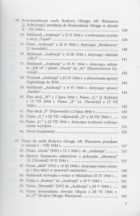 Kedyw Okręgu Warszawa Armii Krajowej. Dokumenty - rok 1944 Kedyw Okręgu Warszawa Armii Krajowej. Dokumenty - rok 1944