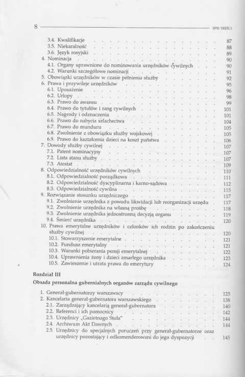 Korpus urzędników cywilnych w guberniach Królestwa Polskiego w latach 1867-1915 Korpus urzędników cywilnych w guberniach Królestwa Polskiego w latach 1867-1915