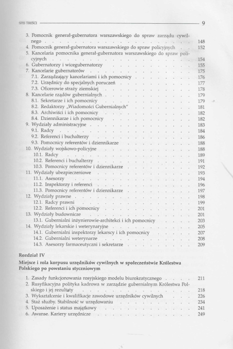 Korpus urzędników cywilnych w guberniach Królestwa Polskiego w latach 1867-1915 Korpus urzędników cywilnych w guberniach Królestwa Polskiego w latach 1867-1915