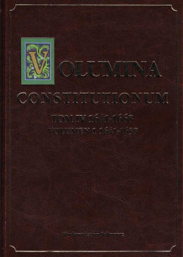 Volumina Constitutionum, tom IV 1641-1668, volumen 1: 1641-1658