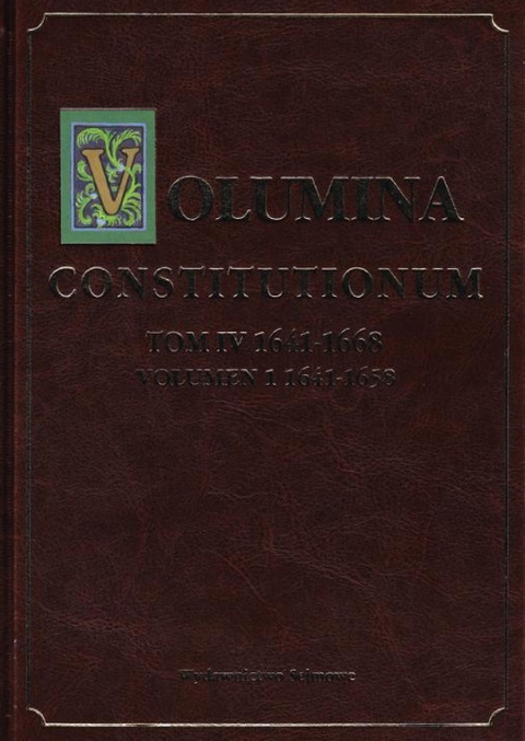 Volumina Constitutionum, tom IV 1641-1668, volumen 1: 1641-1658
