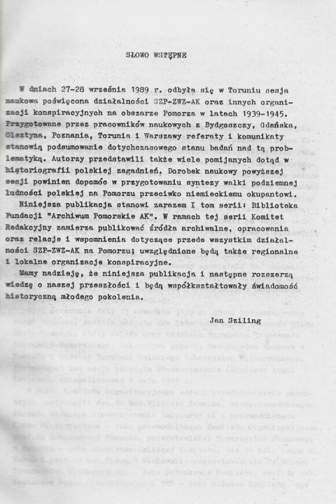 Walka podziemna na Pomorzu w latach 1939-1945. W 50 rocznicę powstania Służby Zwycięstwu Polski Walka podziemna na Pomorzu w latach 1939-1945. W 50 rocznicę powstania Służby Zwycięstwu Polski