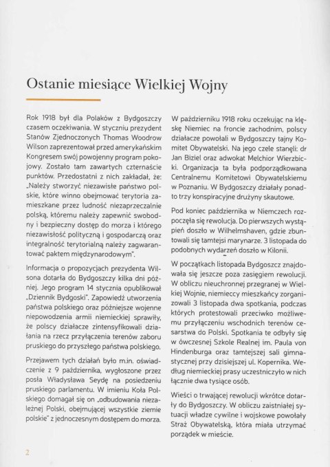 Niepewny czas - Bydgoszcz w latach 1918-1920 Niepewny czas - Bydgoszcz w latach 1918-1920