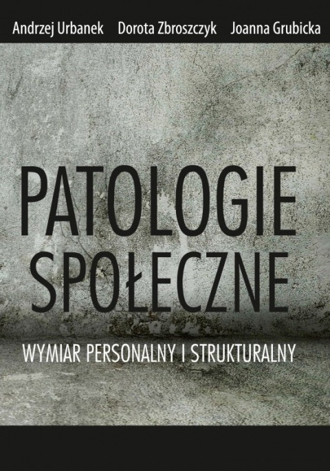Patologie społeczne. Wymiar personalny i strukturalny