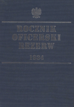 Rocznik Oficerski Rezerw 1934. Dodatek: Sprostowania i uzupełnienia