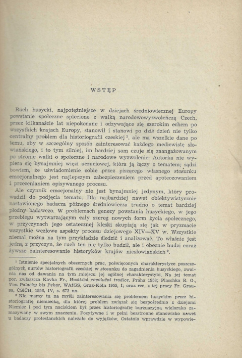 Ruch husycki w Czechach i w Polsce Ruch husycki w Czechach i w Polsce