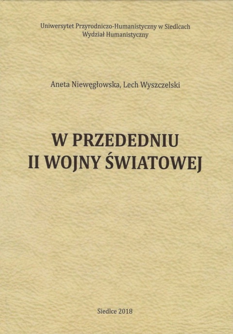 W przededniu II wojny światowej W przededniu II wojny światowej
