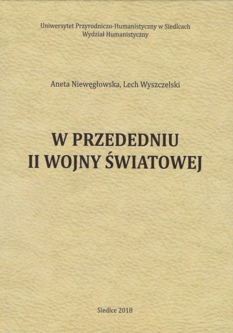 W przededniu II wojny światowej