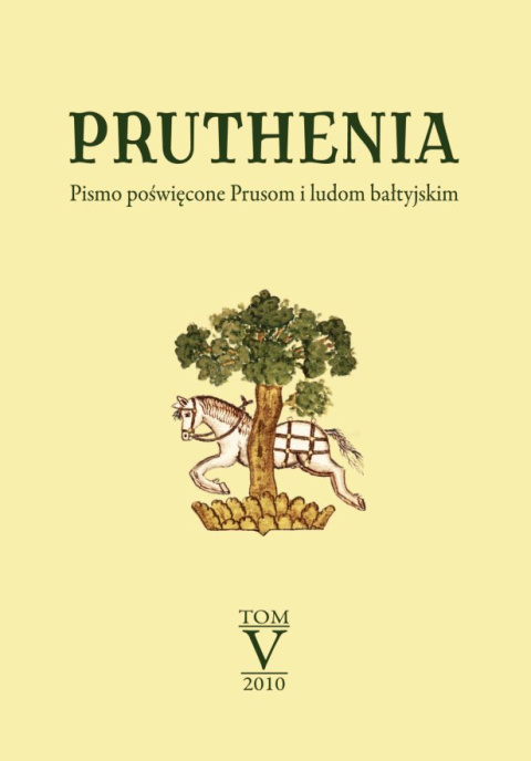 Pruthenia. Pismo poświęcone Prusom i ludom bałtyjskim Tom V