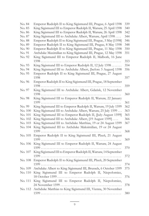 The House of Vasa and the House od Austria. Correspondence from the Years 1587 to 1668. Part I 1587 - 1632 The House of Vasa and the House od Austria. Correspondence from the Years 1587 to 1668. Part I 1587 - 1632