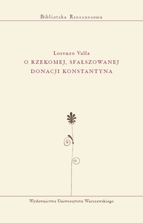 O rzekomej, sfałszowanej donacji Konstantyna