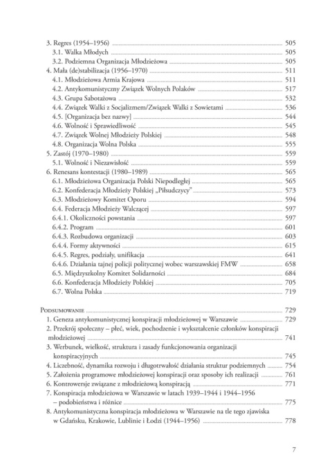 Etos gniewu. Antykomunistyczne organizacje młodzieżowe w Warszawie (1944 - 1989)