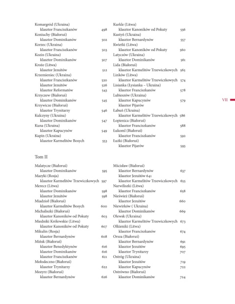 Rosyjskie pomiary klasztorów skasowanych w roku 1832 Tom I i II - komplet